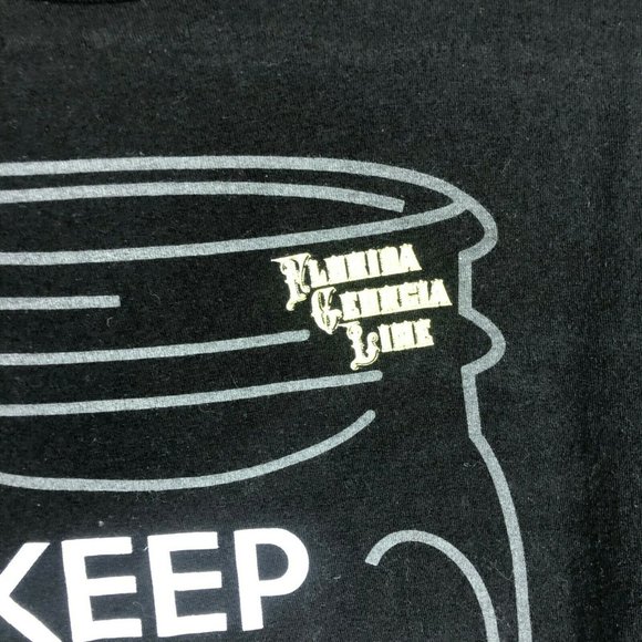 Tultex Florida Georgia Line black & yellow “get your shine on” tour graphic tee - Picture 2 of 5